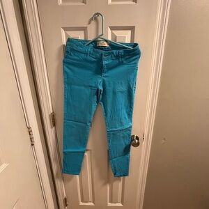 Hollister Vibrant Blue Jeans size 9 W29